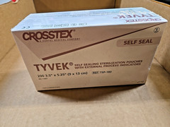 Crosstex Tyvek REF TSP-180 Self-Seal Sterilation Pouch 3.5″ x 5.25″ TSP 180
