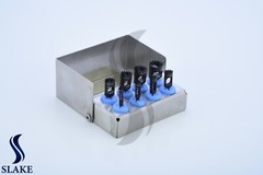 Dental Implant Trephine Drills Kit 8 Pcs Black Titanium Coated & Bur Holder CE