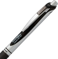 Pentel EnerGel RTX Retractable Liquid Gel Pen, 2 Count (Pack of 1), Black