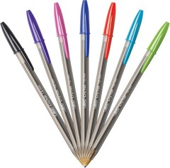 BIC Cristal Xtra Bold Pens 24 Pack 1.6mm Assorted Colors Ballpoint Pens