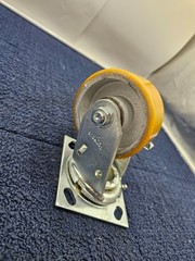 P21S-UY040KP-14-WB-DL Plate Caster Swivel, Directional Lock/Side Brake, 4″ Wheel