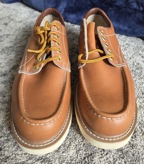 Vntg Oxford Moc Work Ankle Shoe Boot Sears Men 13 D Leather Upper Oil Resistant