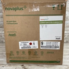 1 Case Gammex NovaPlus Non-Latex PI Underglove Surgical Glove, Size: 9 Exp: 6/24