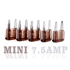 PTC Lot of 50 7.5 AMP Mini Blade Fuses for Car, Truck, Boat, etc. 52817