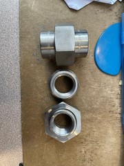 3/4″ Stainless Steel Union A182 F304/304L NNB (1) ASP (Medical Grade)