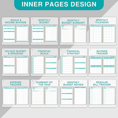 Budget Planner – Budget Book with Bill Organizer and Expense Tracker, 6.1″ X 8.2