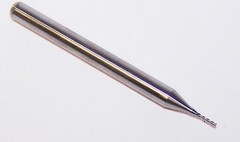 0.50mm (.0197″) CARBIDE 2 FL ENDMILLS, SOFT PLASTIC down cut 1650-0197.098J1