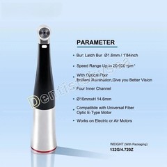Dental 1:5 E-Type Contra Angle Standard Head Ceramic Bearing LED Push Button