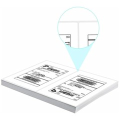 Address Shipping Labels 8.5×5.5″ Half Sheet Round Corner Adhesive Blank Labels