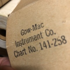 Gow-Mac Gow MAC Instrument Chart Paper 141-258