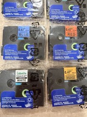 Label Tape Labelife, 6-Pack, For Brother P Touch TZe – 5 Colors + White -Sealed