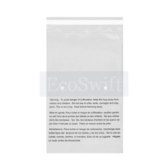 100 19×24 Self Seal Suffocation Warning Clear Poly Bags 1.5 mil Free Shipping