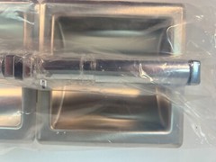 TWIN TOILET PAPER HOLDER, COMMERCIAL, IN-WALL RECESSED – POLISHED CHROME