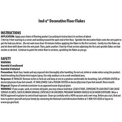 INSL-X PRODUCTS EGF601099-EA RED Combo Decorative Floor Flakes, 12 oz, Blue