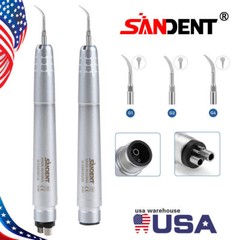 Dental Ultrasonic Air Perio Scaler Handpiece Hygienist 2/4Hole + 3 Tips G1 G2 G4
