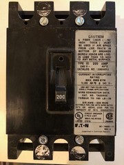 Eaton CC3200YJ 200A 240V 3 Pole Circuit Breaker