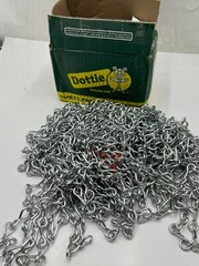 QTY 100 L.H. Dottie #10 Gauge Bright Galvanized Jack Chain Low Carbon Steel
