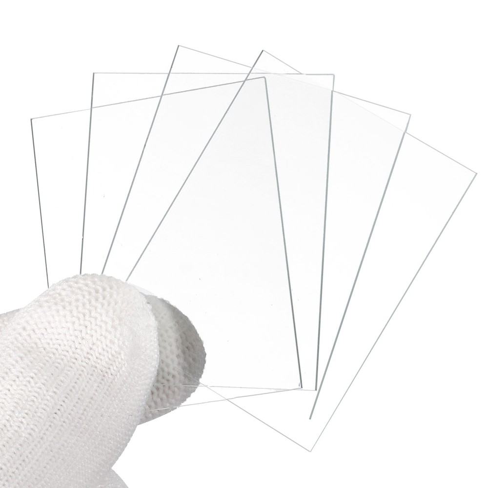 40x50mm Glass Streak Plate, 6pcs Lab Glass Slides Microscope Glass Slides