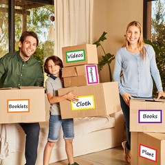 6 x 4 inch Large Moving Labels for Boxes, Blank 6 x 4 inches, A-color