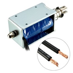 DC 12V 450mA 5.4W 42N 10mm Pull Push Type Linear Motion Solenoid Electromagnet