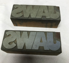 VTG Lot Letter Press Block Stamp Ink Print Type Advertising Wood Copper 2002-23B
