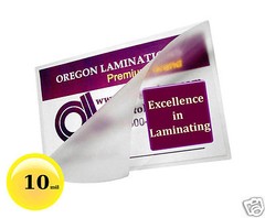 10 Mil Hot Drivers License Laminating Pouches 2-3/8 x 3-5/8 (100/pack) Clear