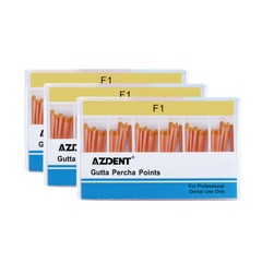 1-100 Packs Dental Endodontic Obturation Gutta Percha Points F1 F2 F3 AZDENT