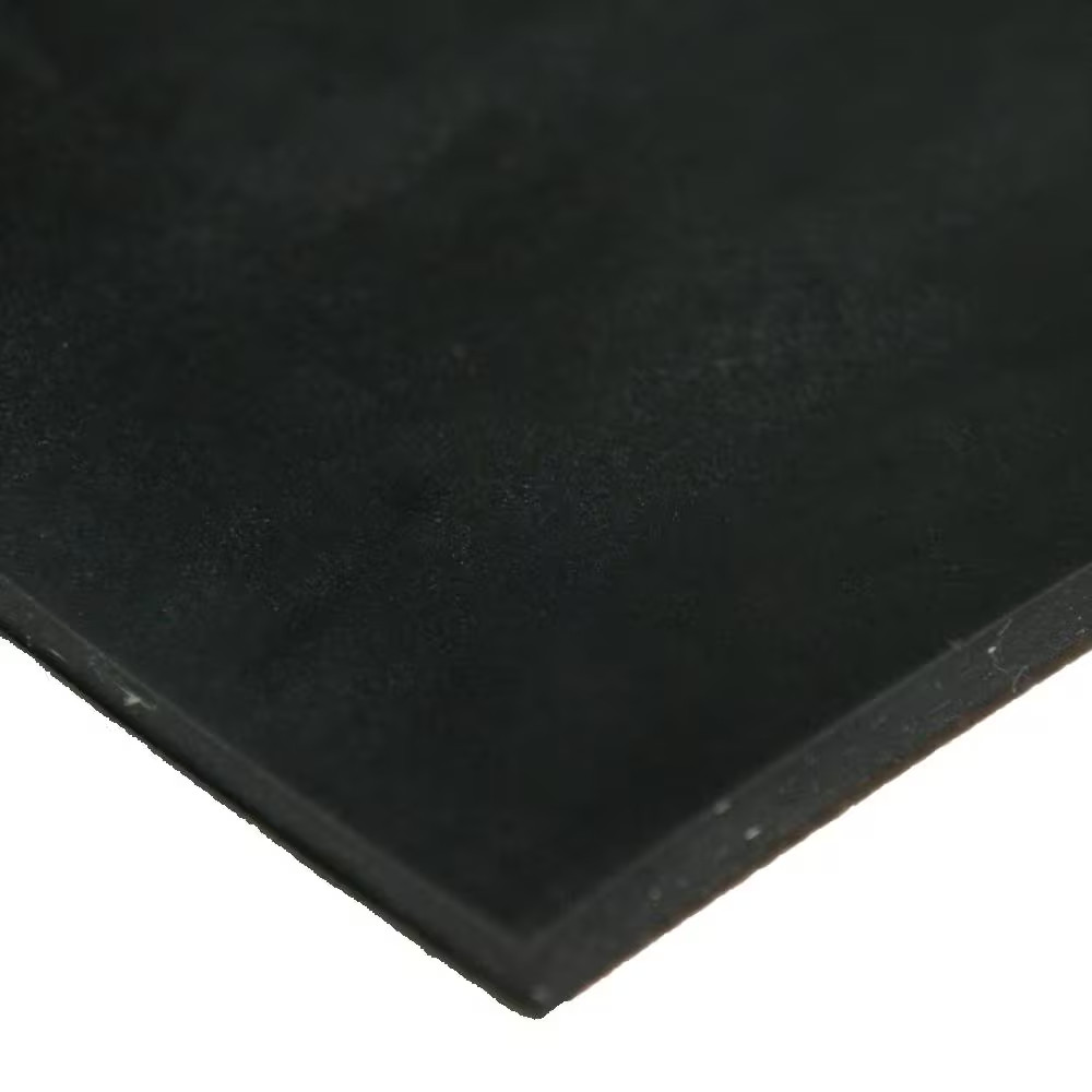 Cloth Inserted SBR 1/8 In. X 36 In. X 72 In. 70A Rubber Sheet – Black