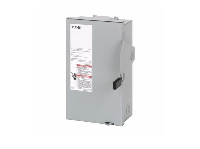 Eaton DG221NRB 30 Amp 240V 3W 2P Fusible NEMA 3R Rainproof Disconnect # D287