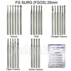 Dental Carbide Burs 19mm FG Straight Fissure Bur for High Speed