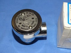 WATTS 1/2″ 288A Anti-Siphon Vacuum Breaker Satin Chrome, Brass Body NOS 59-49-SA