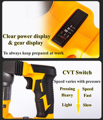 Cordless Rotary Hammer Drill 21V with Brushless Motor & Long Battery Life