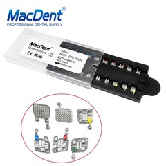 1-50X MacDent Dental Ortho Monoblock Brackets Braces Mini Roth .018 3-4-5 Hooks
