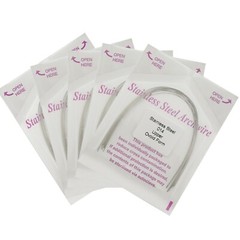 Dental Orthodontic Arch Wires Stainless Steel Round Ovoid Form Upper Lower 012