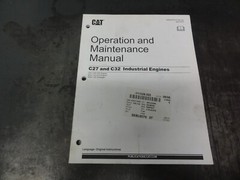 Caterpillar CAT C27 and C32 Industrial Engines Operation & Maintenance Manual
