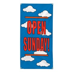 Vertical Vinyl Banner Multiple Sizes Open Sunday Clouds Business Business