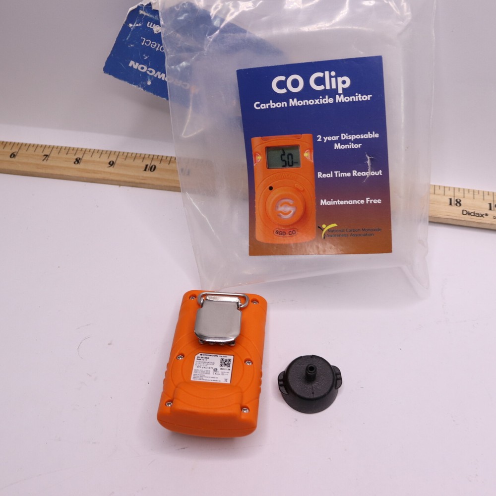 Co-Clip Maintenance Free Single Gas Disposable Monitor 25/50ppm CL-C