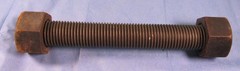 Stud Bolt 1-1/2″ x 12″ A193 B7 Fully All Threaded Length w/ 2 Carbon Steel Nuts