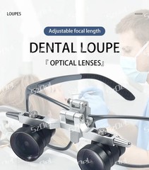 2.5X 3.5X Dental Binocular Loupes Surgical Magnifier 300-550mm