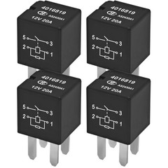 Relay 4016819 (Pack of 4) – 12VDC 20A 4-Pin Automotive Relay for Polaris RZR …