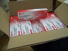 Acco Brands 1″ Self-Adhesive Fasteners 100 per Box Lot of 15 Boxes A7070010J New