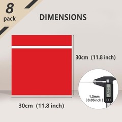8 Pack ABS Plastic Sheet, 12” x 12” Laser Engraving Double Color Plastic Sh…