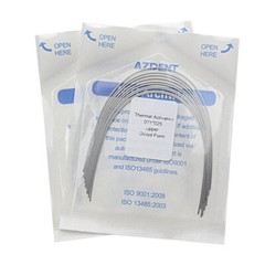 AZDENT Dental Orthodontic Heat Thermal Activated Niti Rectangular Arch Wires