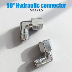 2Pcs For AGT M14x1.5 Din Male To Female 90 Mini Excavator Hydraulic Fittings HOT