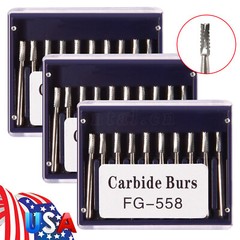 FG 558 Carbide Burs FG558 Bur #558 Friction Grip 10-100PCS