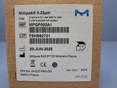 Millipore Milli-Q – MPGP002A1 – Millipak 0.22 µm Filter – NEW