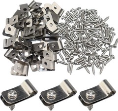 Rust-Resistant Wire Clamps for Wood, Metal, Vinyl – 400 PCS