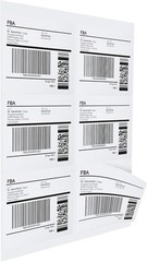 Premium Shipping Address Mailing Labels 4 x 3 1/3 6 Labels Per Sheet (6 UP)