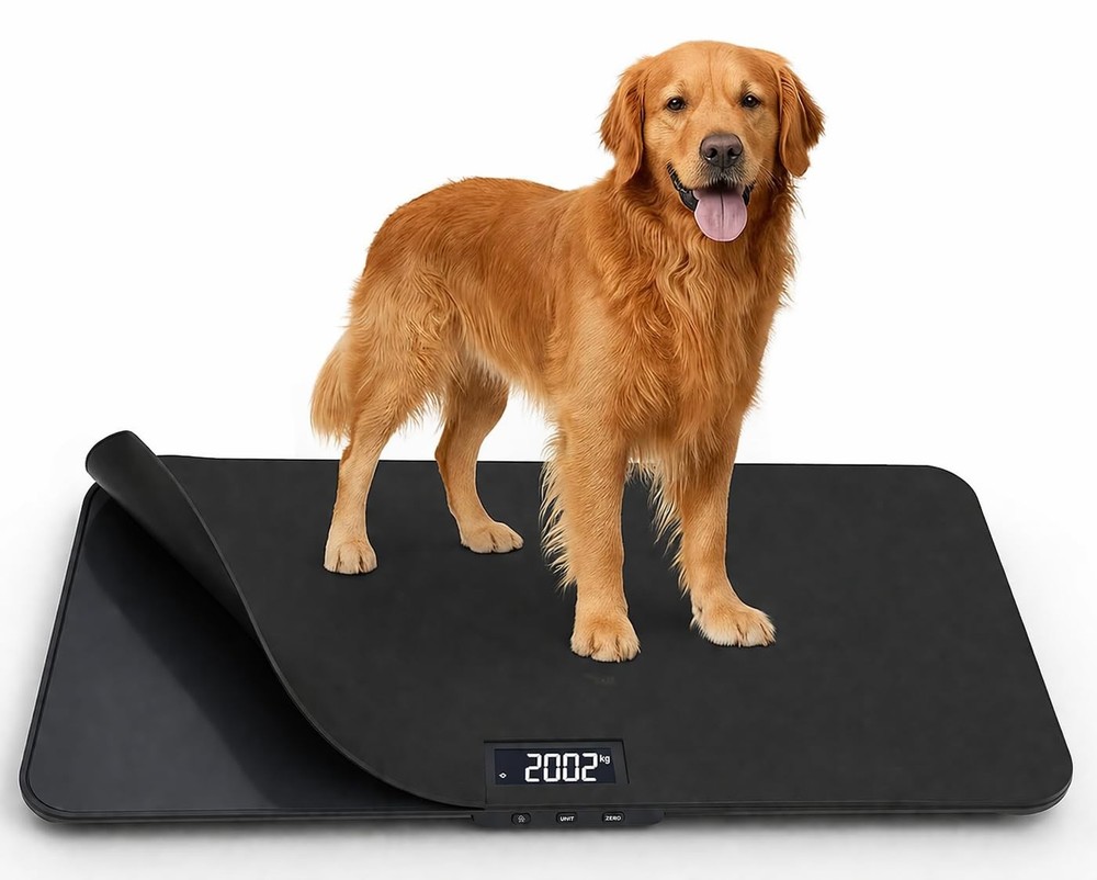 400 Pounds Veterinary Dog Scale with Tempered Glass 32 X 16 Inch Platform, Bu…