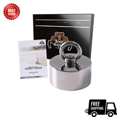 2000lb 360° Fishing Magnet, Heavy Duty N52 for Treasure Hunting